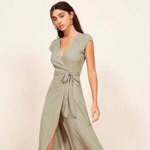 Reformation Chamomile Dress in Seafoam